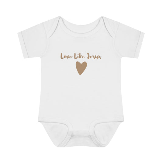 Love Like Jesus Heart Infant Body Suit - Friends of the Faith