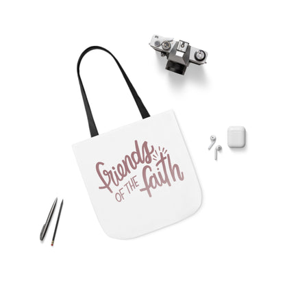Pink and White Friends of the Faith Tote Bag - Friends of the Faith