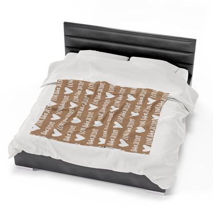 Love Like Jesus Beige Blanket - Friends of the Faith