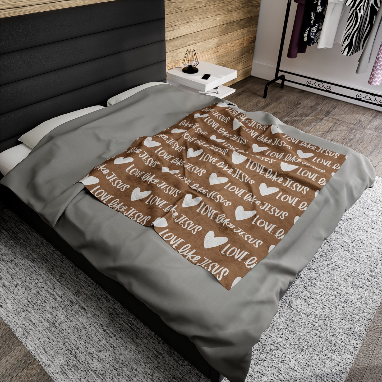 Love Like Jesus Beige Blanket - Friends of the Faith