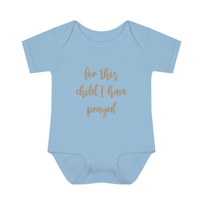 For This Child Infant Body Suit - Friends of the Faith