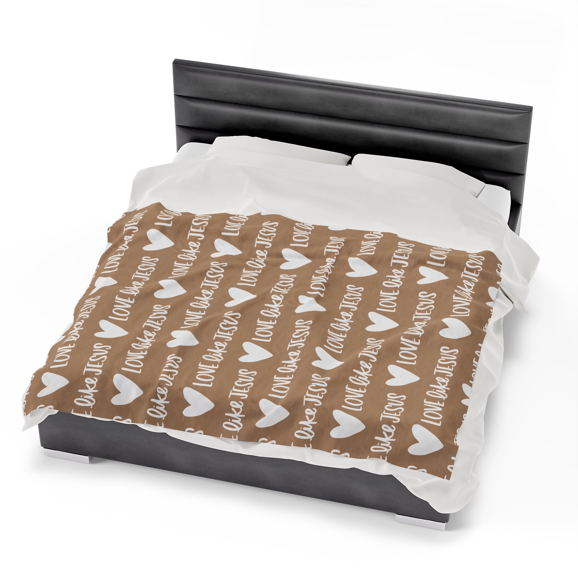 Love Like Jesus Beige Blanket - Friends of the Faith