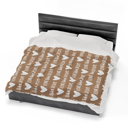 Love Like Jesus Beige Blanket - Friends of the Faith