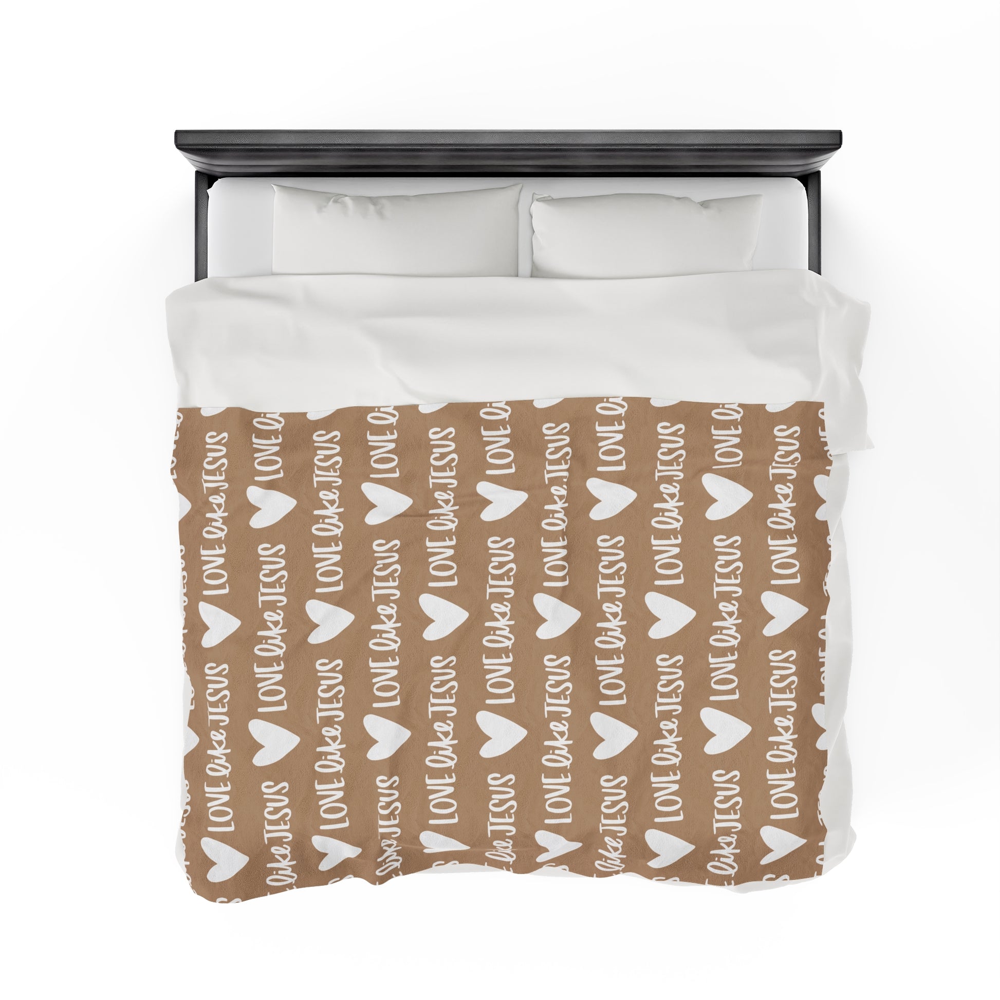 Love Like Jesus Beige Blanket - Friends of the Faith