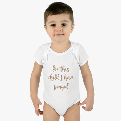 For This Child Infant Body Suit - Friends of the Faith
