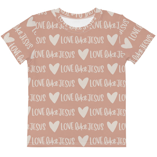 Kids Love Like Jesus All Over Print T-Shirt - Friends of the Faith